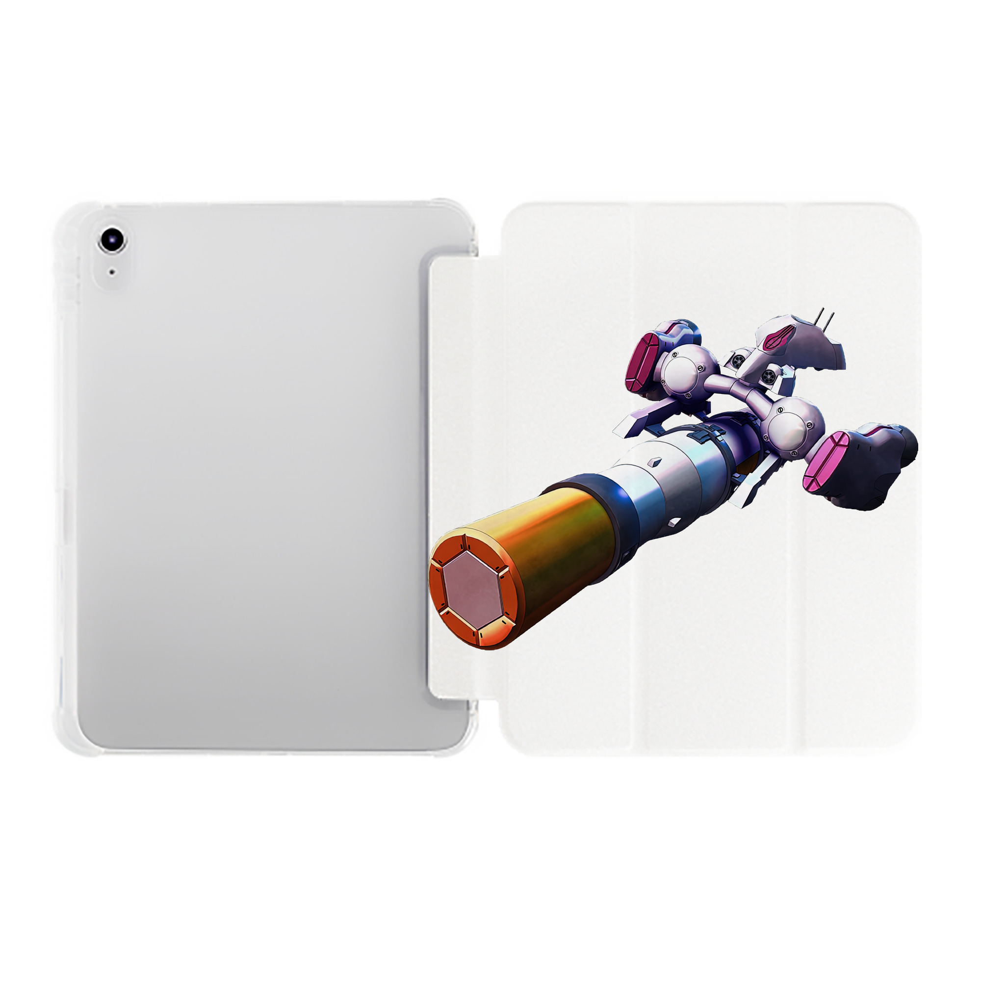 （画像用） 機動戦士ガンダム Mobile Suit Gundam IPad ケース ペン収納付き 三つ折りスタンド PUレザー×シリコン 対応機種9.5/10.5/10.9インチ